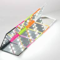 87981 LED Двухстроннее компактное зеркало QL-811 - 87981 LED Двухстроннее компактное зеркало QL-811